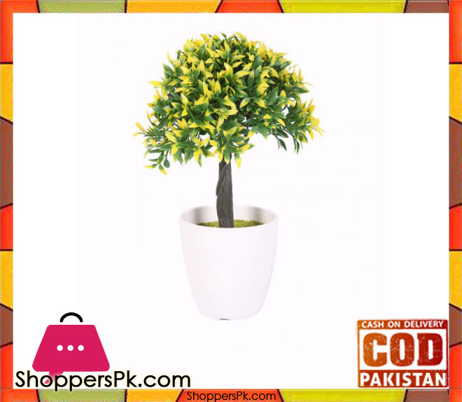 The Florist Yellow Artificial Flower in Melamine Pot - FL5
