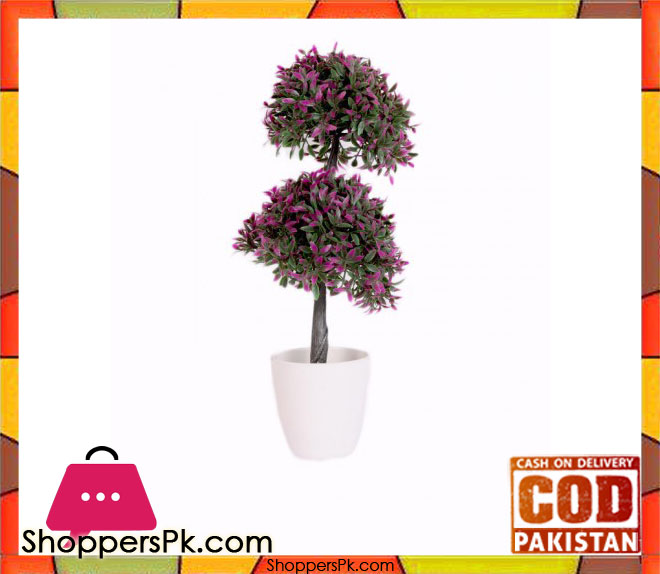 The Florist Purple Artificial Plant with Pot - FL36