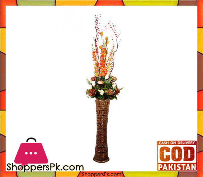 The Florist FLOR8 - Pink Lilly Rose Flower Arrangement With Fibre Vase