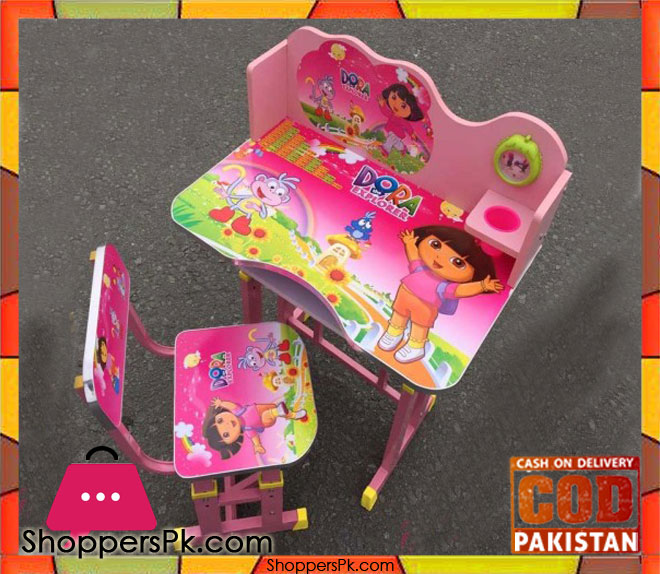 Kids Study Table And Chair Dora