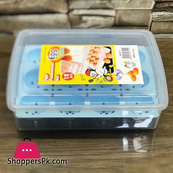 Plastic Egg Storage Boxe Waterproof 12 Egg Organizer