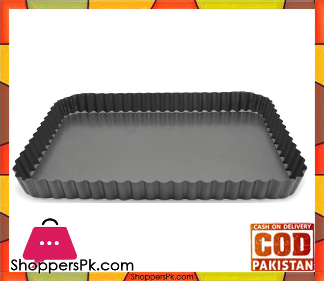 Rectangular Nonstick Pie Tart Plate Loose Bottom