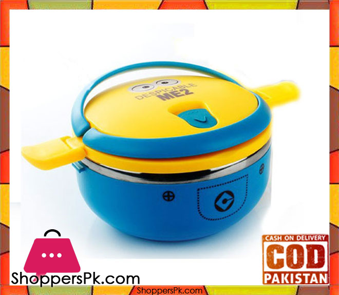 1 Layer Minion Cartoon Lunch Box For Kids