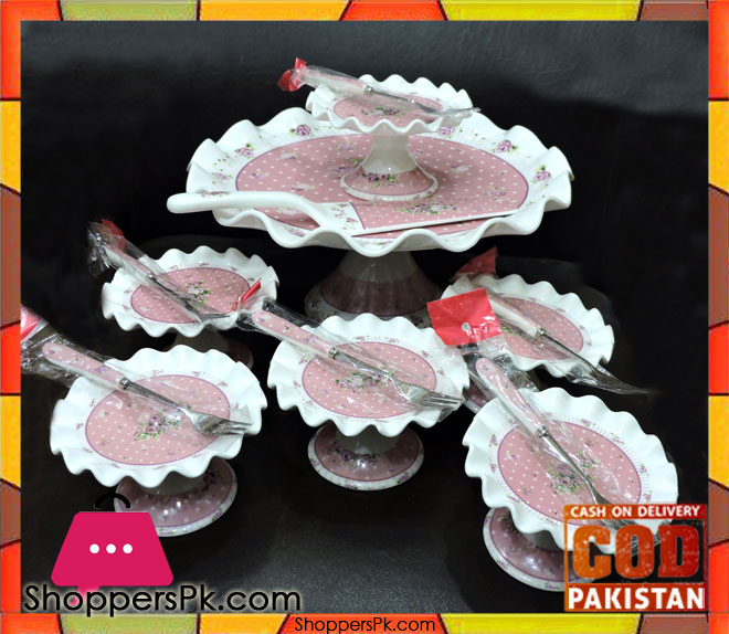 14 Pcs Cake Set Porcelain