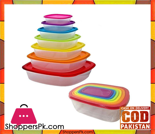 7 Pcs Rainbow Rectangle Storage Box