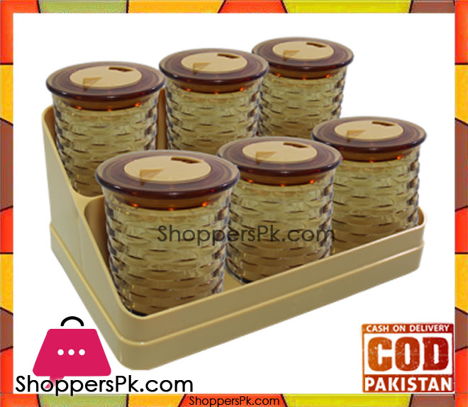 Bita Jar Set 7 Pcs Brick Design