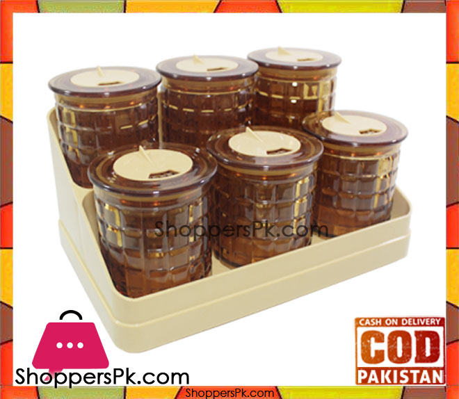 Bita Jar Set 7 Pcs Checkered