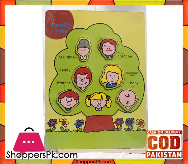 Early Educational Wooden Puzzle Toy Family
