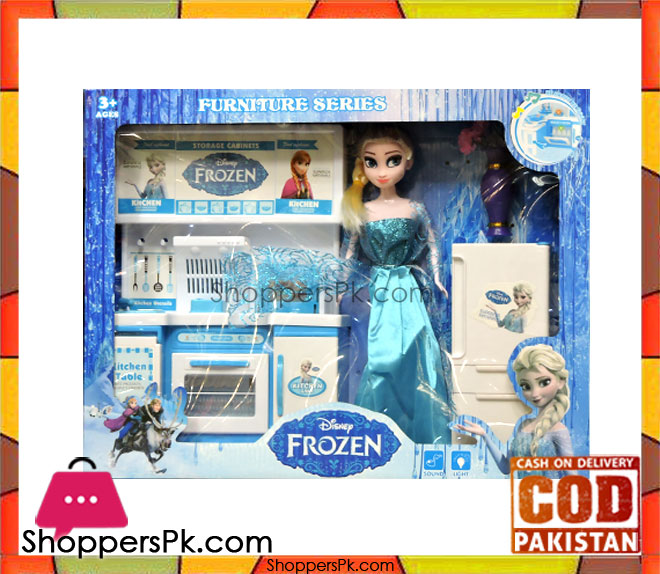 Frozen Doll Kitchen Play Set with Light Music