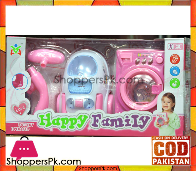 Happy Family Battery Operated Washing Machine Vacuum Cleaner