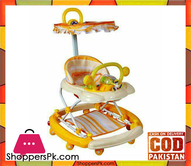 Babyhug Mini Steps Baby Walker with canopy