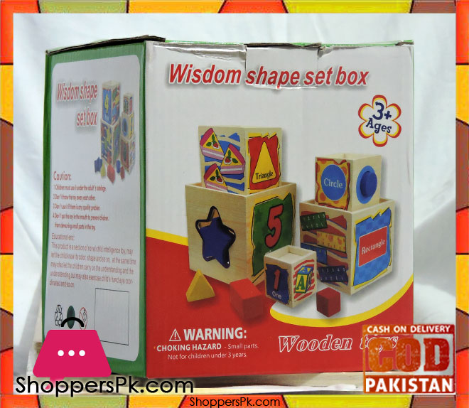 Wisdom Shape Set Box Wooden