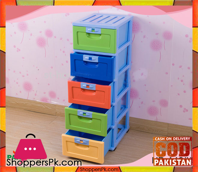 5 Tiers Cabinet Stackable Plastic Storage Cabinet HD-A10