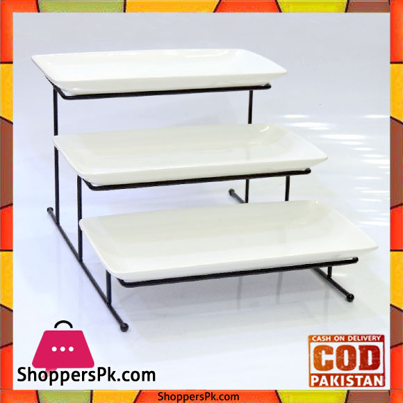 BRILLIANT 3 Tier Rectangular Serving Dish BR0066