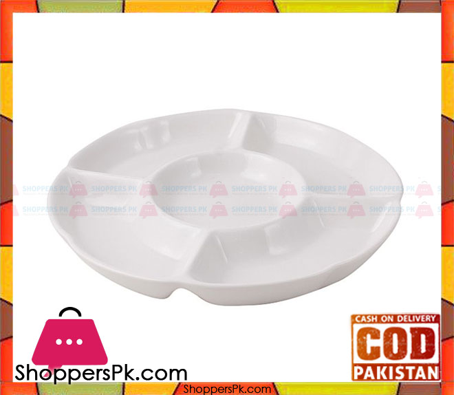 BRILLIANT Partition Serving Platter 9.75 Inches BR0068