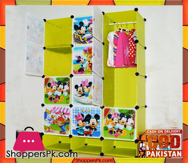 Mickey Mouse 12 + 3 Portable Cube Cabinet