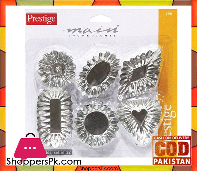 Prestige Tart Mould 12 Pcs Set PR795