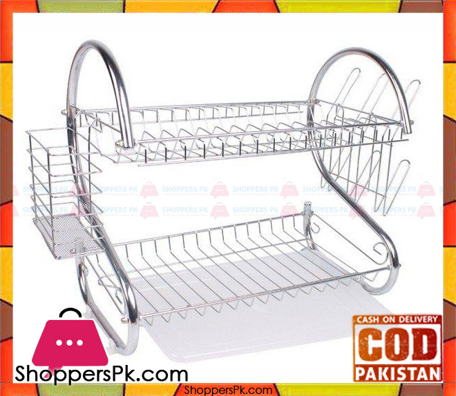 Stainless Steel Dish Rack 2 Tier