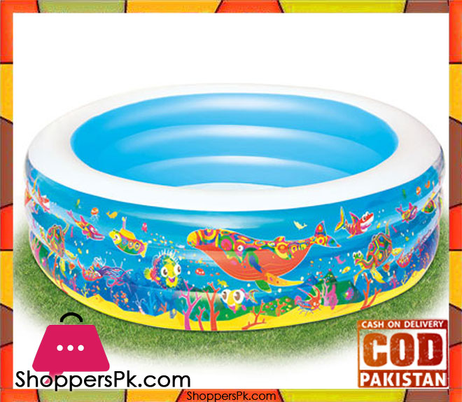 Bestway Multicolor Vinyl kids Play Pool-Size 2.5 x 1 Feet - Age 4+ - - 51122