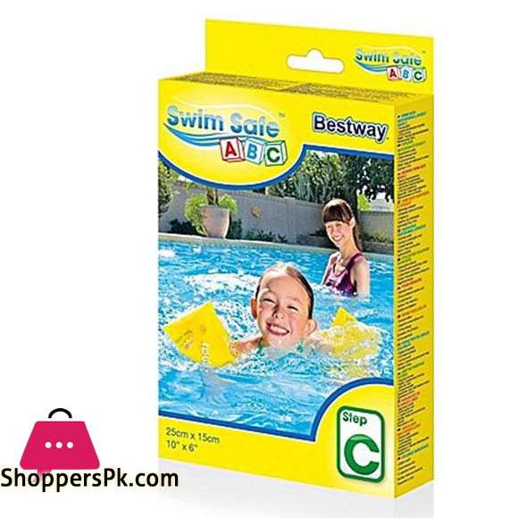 Bestway - Swim Safe ABC Arm Bands - Size 6.2 x 6.6 inch - Age 2+ - 32033