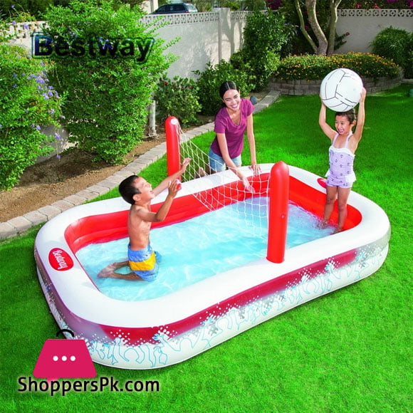 Bestway Vinyl Kids Play Pool - Size 8.3 x 5.5 x 3 Feet - Age 4+ - - 54125