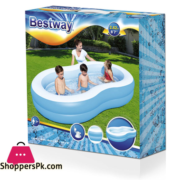 Bestway Vinyl Kids Play Pool - Size 8.5 x 1.5 x 5 - Age 3+ - 54117