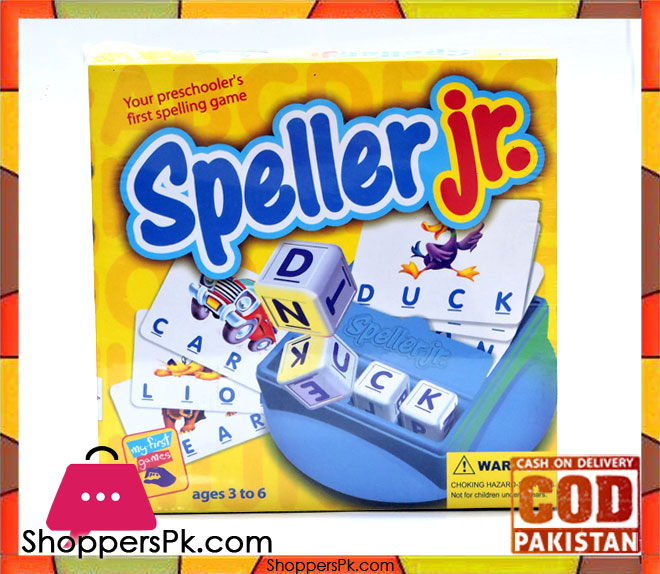 Family Educational Board Game SPELLER JR. Letter Matching Fun (For 1+ Player)