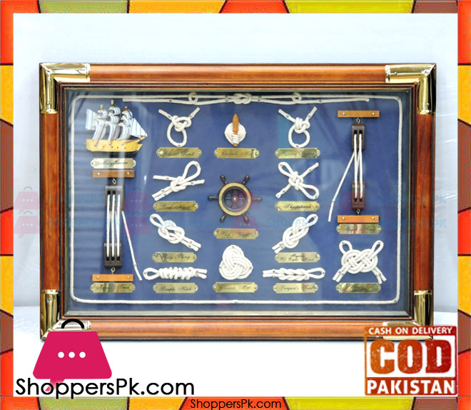 Sailor Rope Knot & Ladder Board 3D Wall Decor Display Box