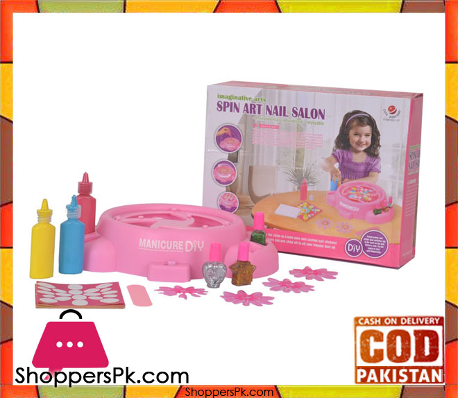 Spin Art Nail Salon For Kids