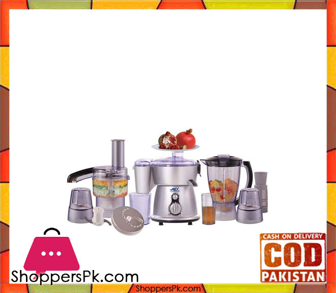 Anex AG-2050S - Food Processor - Silver (Brand Warranty)