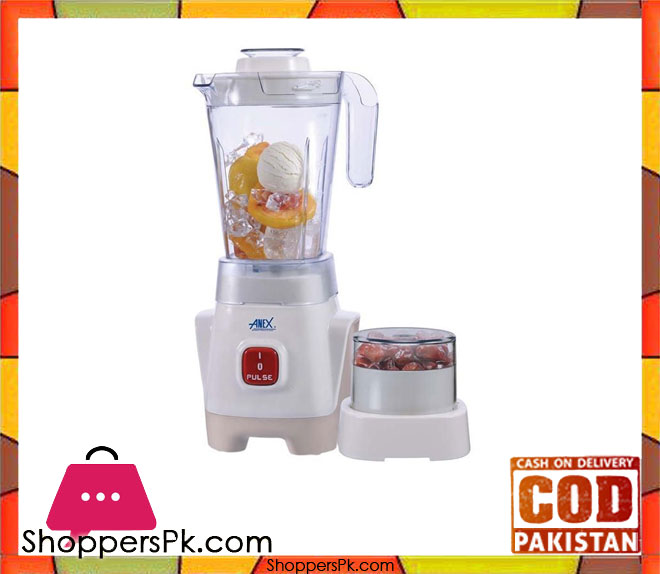 Anex AG-6035 - Blender with Grinder - 2 in 1 - White