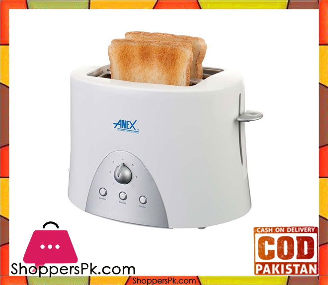 Anex AG-3011 Cool Touch - 2 Slice Toaster - White