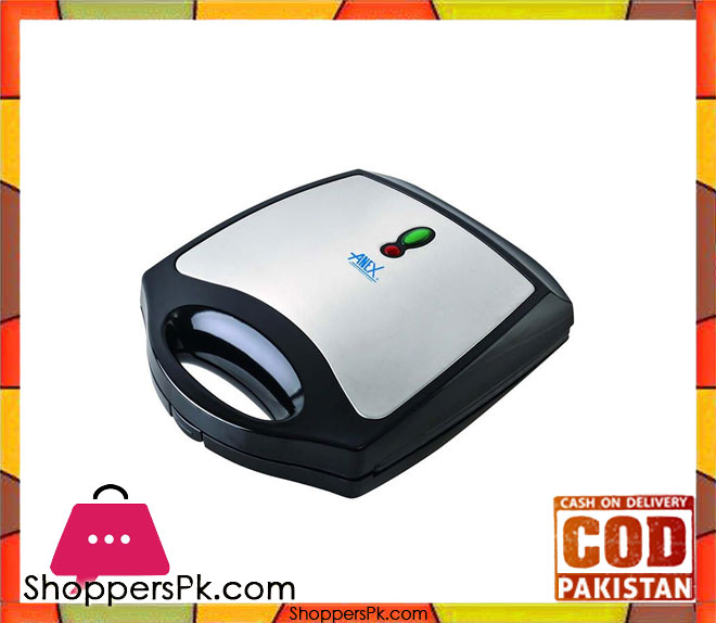 Anex AG-2037 - 4 Slice Sandwich Maker - Black (Brand Warranty)