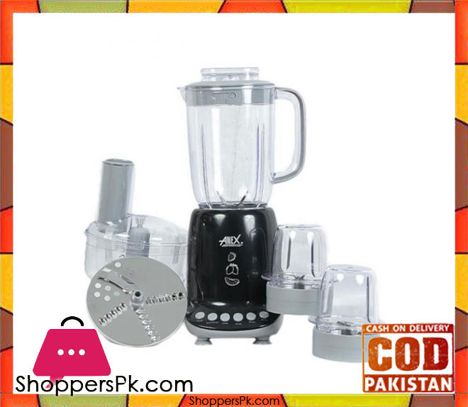 Anex AG 3046 - Deluxe Chopper, Blender & Grinder - Black