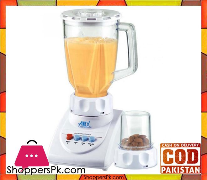 Anex AG-690UB - 2 in 1 Deluxe Blender & Grinder - White