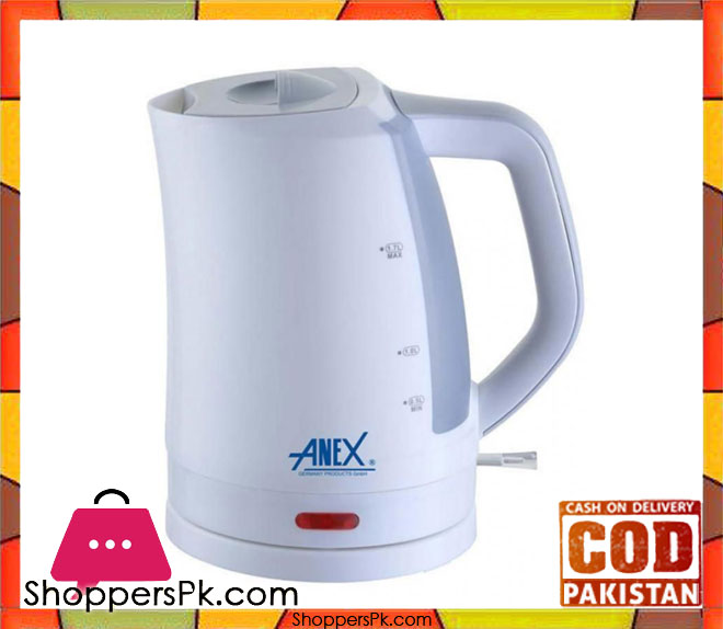 Anex AG-4028 - Deluxe Kettle With Concealed Element - 1.7 Litres - White