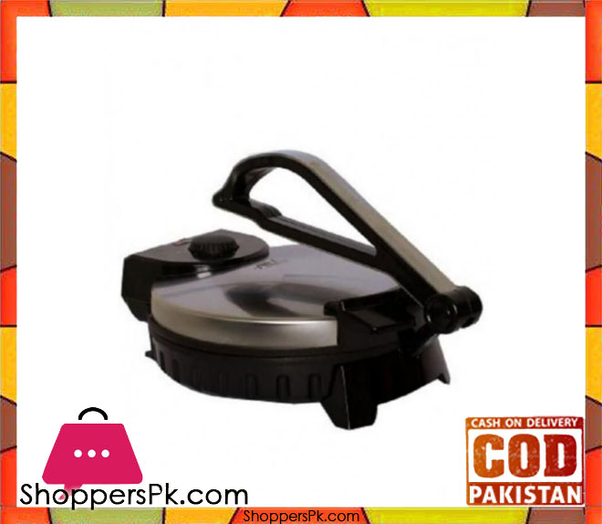Anex AG 2026 - Deluxe Roti Maker - 10 inch - Silver & Black