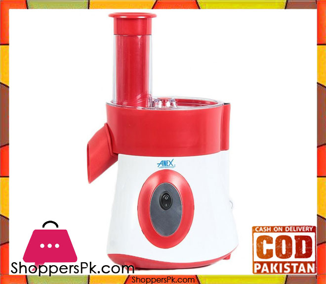 Anex Deluxe Food Chopper & Slicer AG 397 - Red & White