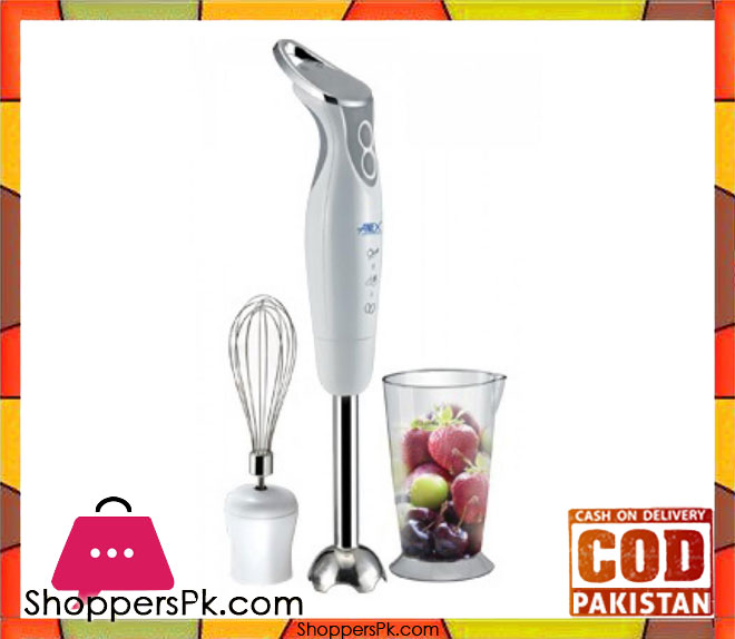 Anex Hand Blender With Beater AG-115 - 300W - Silver & White