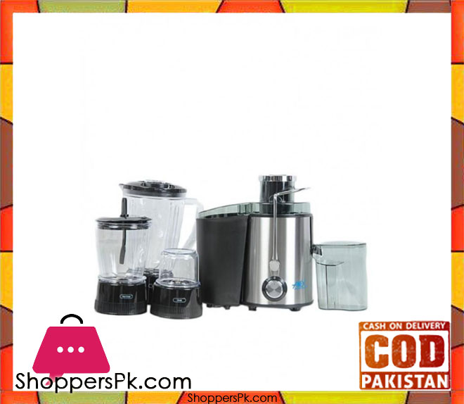 Anex 4 in 1 - Food Processor AG 174 - Silver & Black