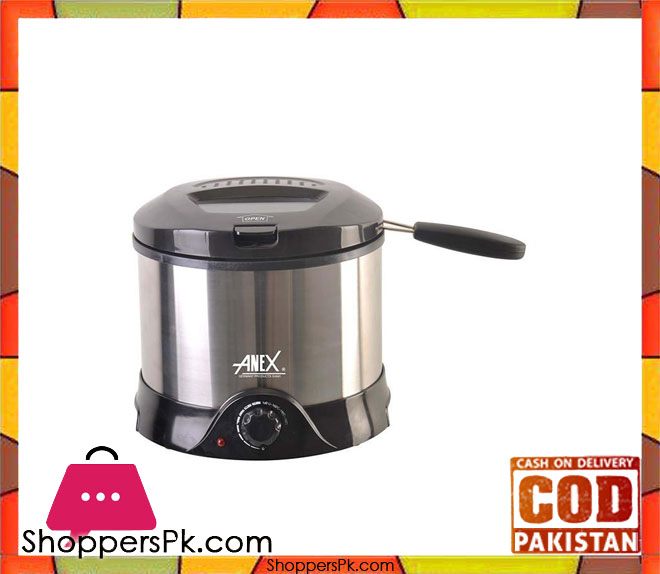 Anex AG-2015 Deep Fryer - Silver & Black