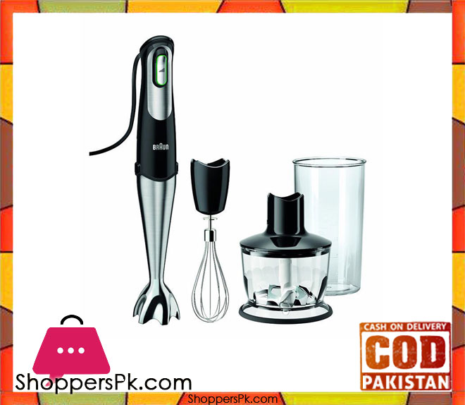 Braun MQ-735 - Multiquick 7 Hand Blender - Black - (Brand Warranty