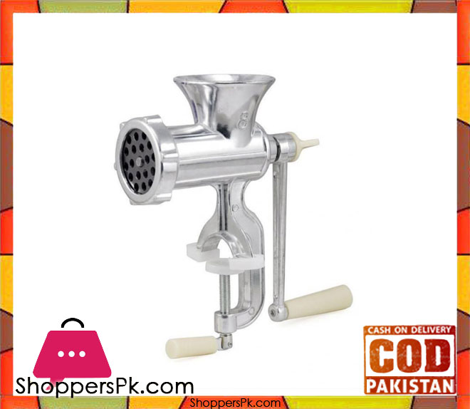 Multi-Function Adjustable Heavy Duty Hand Operated Manual Kitchen Meat Mincer Grinder, Manual Aluminium Alloy Meat Mincer
