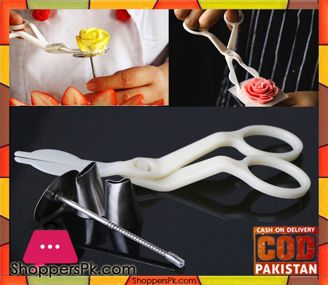 4 Pcs Cake Decor Tool Set