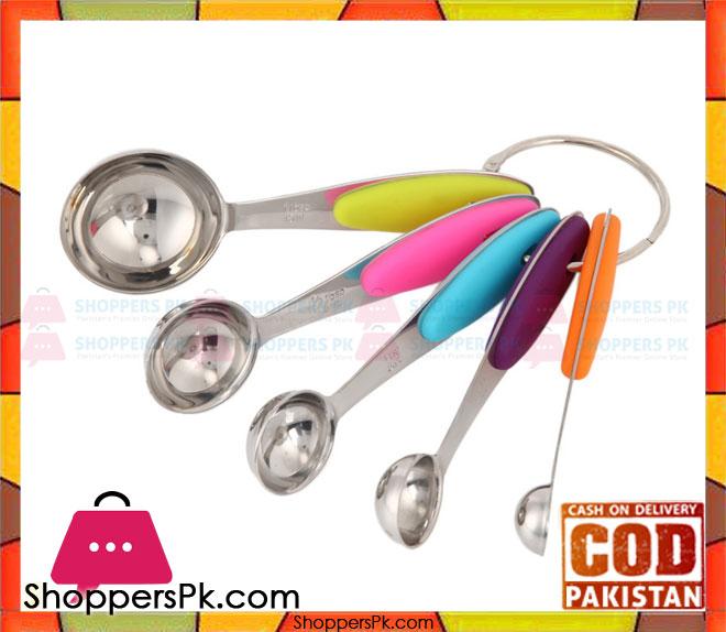 5 Pcs Yangi Measuring Spoon Stainless Steel