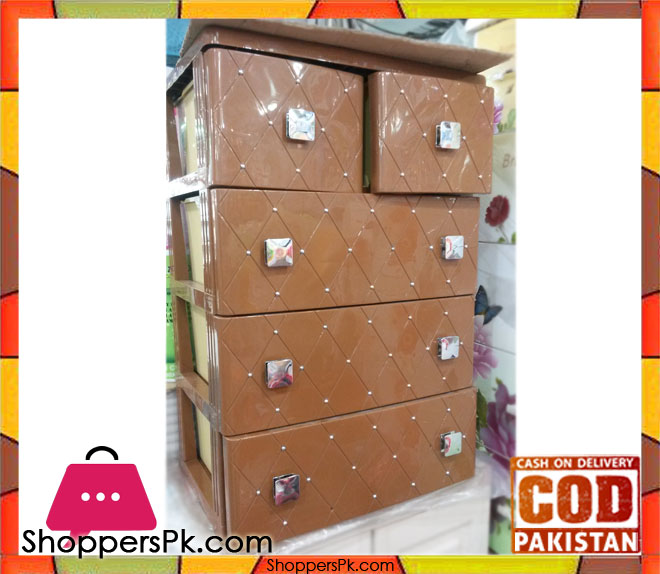 High Quality Fiber Plastic Storage Drawers 3+2