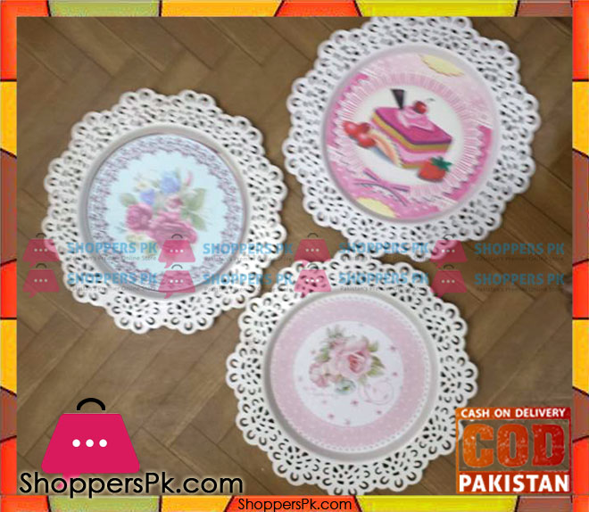 Vintage Metal Cake Serving Plate for 8 Inch Cake