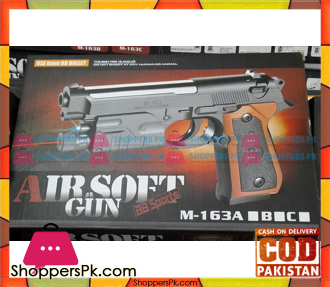 Air Soft Gun with Laser Light M-163A