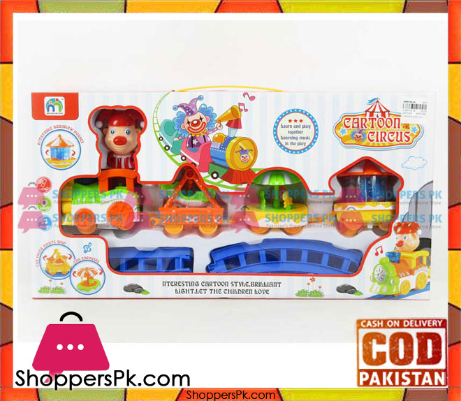 Battery Operated Cartoon Circus Toy Track Set
