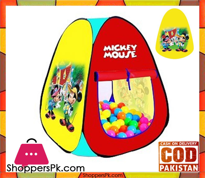 Disnip Mickey Mouse Tent With 50 Soft Balls